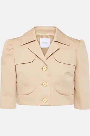Patou Cropped cotton gabardine jacket