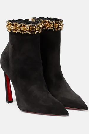 Christian Louboutin Asteroispikes embellished suede ankle boots