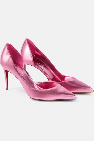 Christian Louboutin Iriza 85 metallic leather pumps
