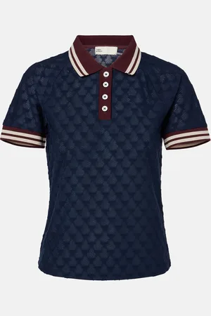 Tory Burch Terry jacquard polo shirt