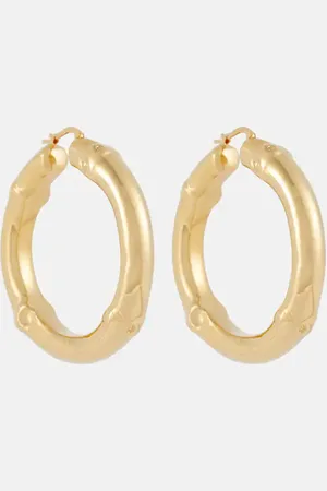 Jil Sander Bamboo hoop earrings