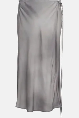 Acne Studios Satin wrap skirt