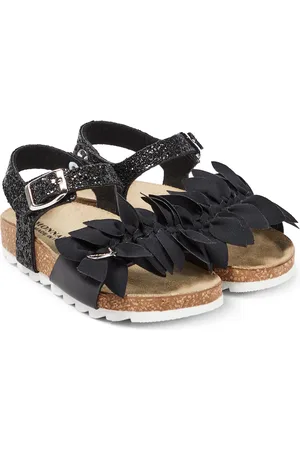 MONNALISA Floral-appliqued sandals