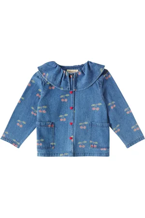 Konges Sløjd Margot Frill printed denim shirt