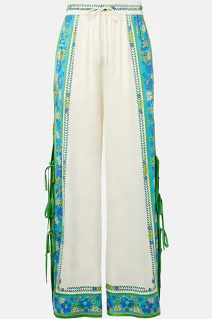 ALÉMAIS Vivianna printed high-rise wide-leg pants