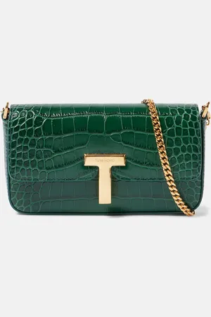 Tom Ford Wallis Mini croc-effect leather shoulder bag