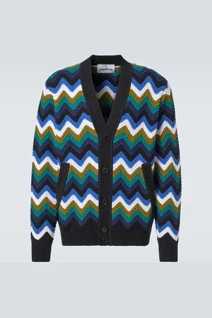 Missoni Zigzag cotton-blend lame cardigan