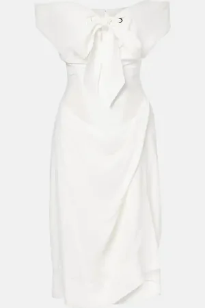 Vivienne Westwood Bridal bow-detail midi dress
