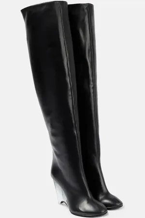 Alaïa AlaÃ¯a Leather knee-high boots