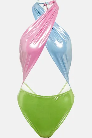Reina Olga Italian Stallion lame swimsuit