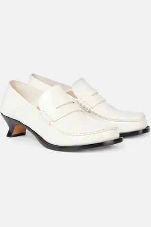 Loewe Campo 45 croc-effect leather loafer pumps
