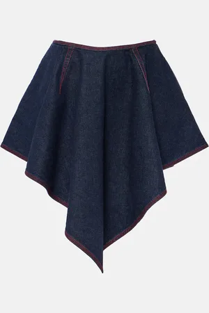 Alaïa AlaÃ¯a Triangle asymmetric denim miniskirt