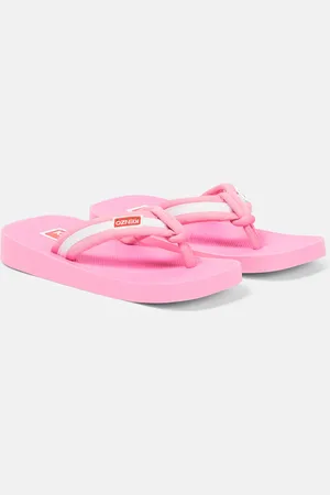 Kenzo Logo striped thong sandals