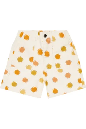The New Society Tramonto printed cotton shorts