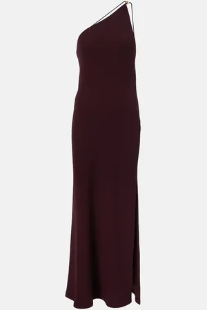 Vince One-shoulder crepe maxi dress