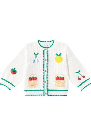 Stella McCartney Crochet applique cotton cardigan