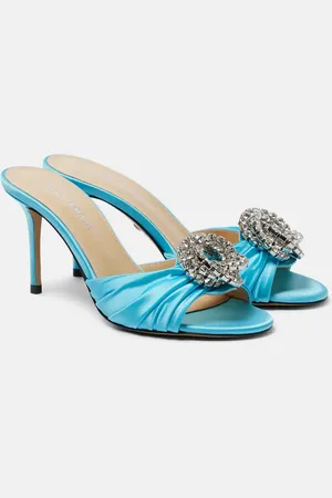 Mach & Mach Galaxy embellished tulle mules