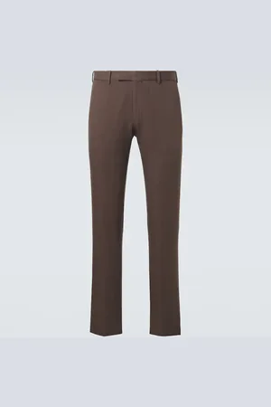 Ermenegildo Zegna Cotton and linen chinos