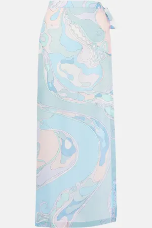 Puccini Printed cotton muslin beach cover-up