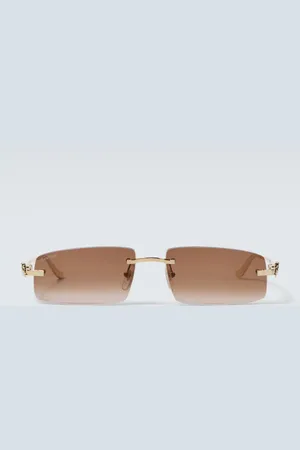 Cartier Panthere De Cartier rectangular sunglasses