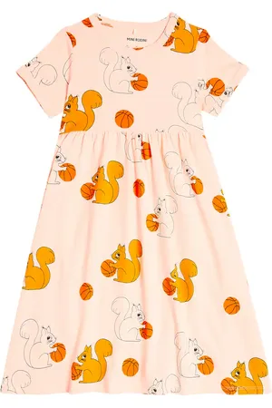 Mini Rodini Squirrels cotton-blend jersey dress