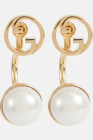 Gucci Blondie Interlocking G faux pearl earrings