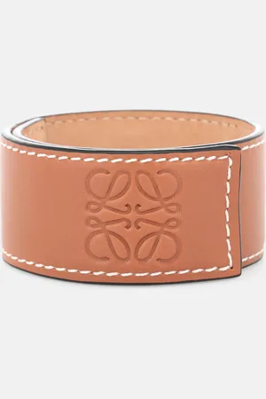 Loewe Anagram leather snap bracelet