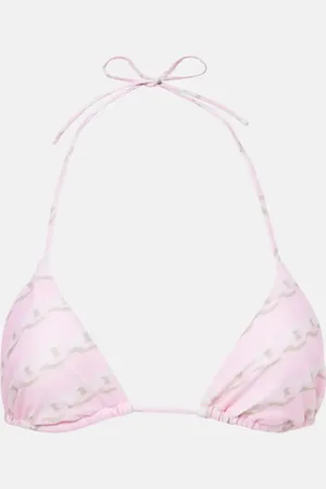 VERSACE Printed bikini top