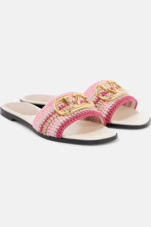 VALENTINO GARAVANI VLogo Signature crochet slides