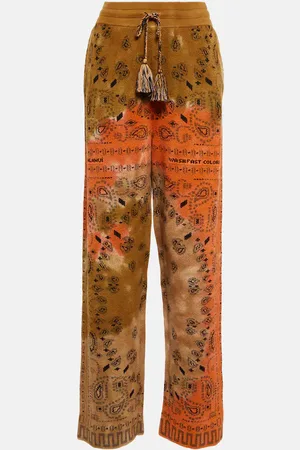 Alanui Bandana tie-dye cotton piquÃ© pants
