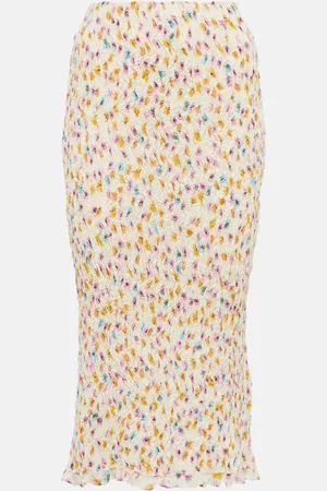 Dorothee Schumacher Floral plisse midi skirt