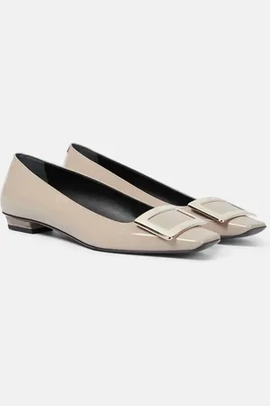 Roger Vivier Belle Vivier patent-leather ballet flats