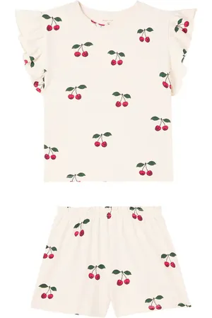 Konges Sløjd Lin ruffled cotton top and shorts set