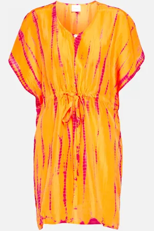 ANNA KOSTUROVA Tie-dyed silk kaftan