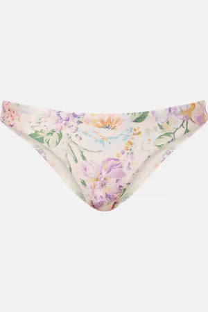 ZIMMERMANN Halliday Skinny floral bikini bottoms