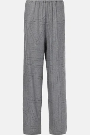 Totême Monogram flannel pajama pants