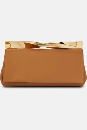 Aquazzura Twist leather clutch
