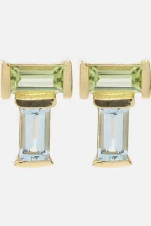 Aliita Tu Y Yo 9kt gold earrings with gemstones