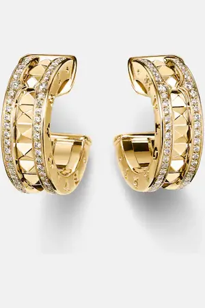 Bvlgari B.zero1 18kt hoop earrings with diamonds