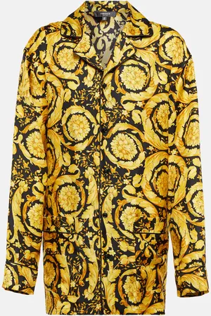 VERSACE Printed silk shirt