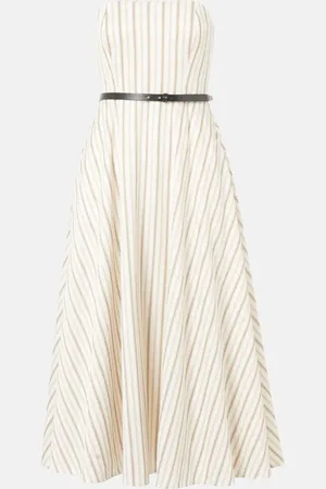 Max Mara Fervida cotton and linen midi dress
