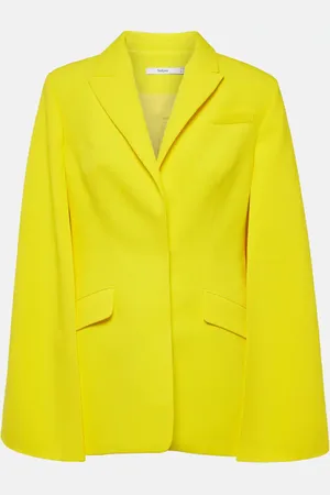 Safiyaa Hadley caped crepe blazer