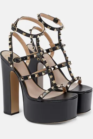 VALENTINO GARAVANI Rockstud platform leather sandals