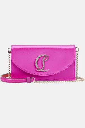 Christian Louboutin Loubi54 satin clutch