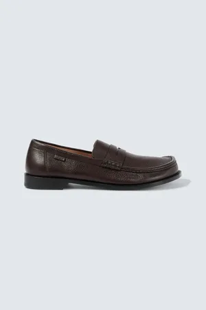 Loewe Campo leather penny loafers