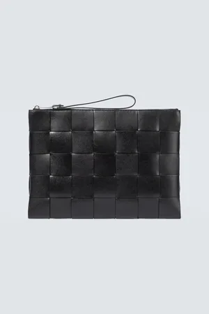 Bottega Veneta Intreccio leather pouch