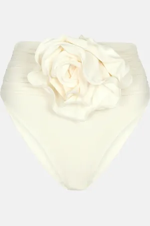 MAGDA BUTRYM Floral-applique high-rise bikini bottoms