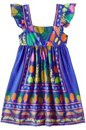 FÁBULA Lenco Frutaria printed cotton dress