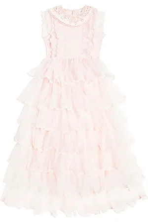 Petite Amalie Ruffled tulle dress