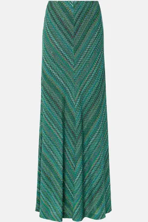 Missoni Zigzag lame maxi skirt